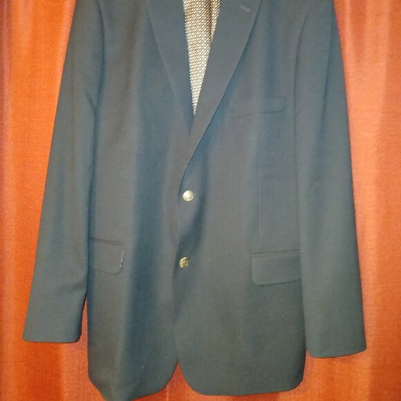 NAVY BLUE MEN'S SUIT JACKET - Picture 6 of 9